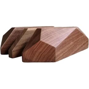 2 Slot Wooden Laptop Stand Upright Desk Organizer in Kuwait