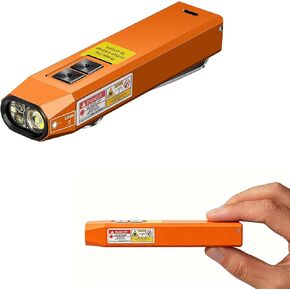 Rechargeable EDC Flashlight USB C with White Light, UV and Green Beam 1000 Lumens Portable Flat Flashlight,Programming dimming，for Night Duty, Emergency Repair Brown in Kuwait