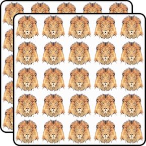 Lion Low Poly Art Scrapbook Stickers Vinyl Decals 1" Size – 50-Pack for Journals, Cards, Crafts in Kuwait