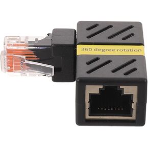 NUOBESTY Rj45 Ethernet Adapter 360 Rotatable 90 Degree Right Angle in Kuwait