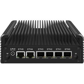 Micro Firewall Appliance/Fanless Mini PC Core i5-8250U with 6 *I226 2.5G LAN,NO RAM NO SSD,Wifi/Bluetooth/5G , 2*DDR3L M.2 NVMe 2280 PCle3.0 × 4,Desktop Computer 4K Triple Display support Home Office in Saudi Arabia