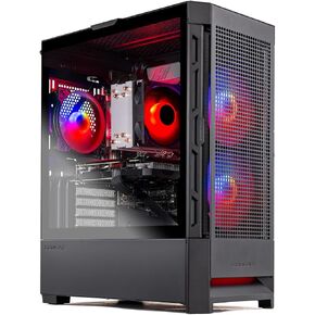 Skytech Gaming Blaze4 Mini Gaming PC, AMD Ryzen 7 5700 3.7GHz, NVIDIA RTX 5060 Ti 8GB VRAM, 1TB NVMe SSD, 16GB DDR4 RAM 3200, 650W Gold PSU, Wi-Fi 5, Windows 11, Desktop in Kuwait