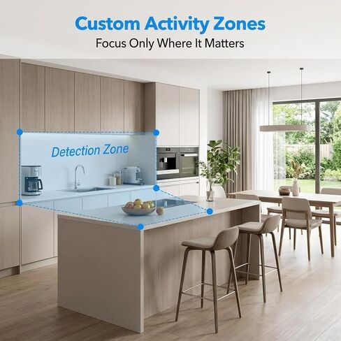 Dual-Band WiFi Wireless Indoor Camera, 2K Video & Night Vision in Kuwait