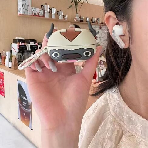 for Samsung Galaxy Buds 4 / Buds 4 Pro Case Cute (2026),Girls Funny 3D Cartoon Ox Creative Design,Boys Kawaii Silicone Soft Shell Protective Cover in Kuwait