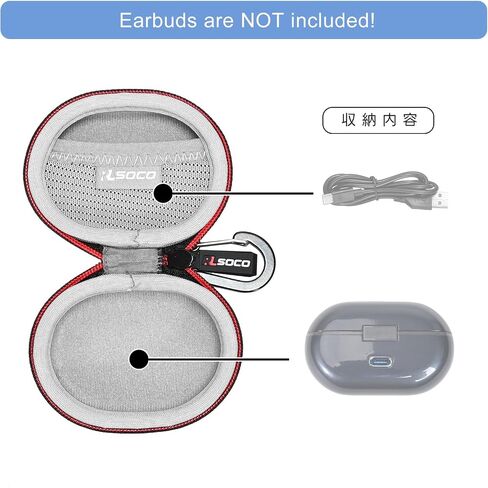 RLSOCO Hard Case for SoundPEATS Air6/H3/PearlClip Pro Earbuds (Case Only) in Kuwait