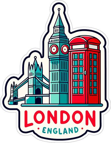 London England Waterproof Vinyl Sticker 4 Inch Decal in Kuwait
