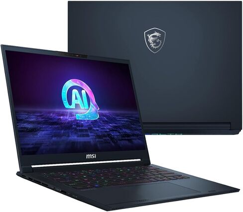 EXCaliberPC [2025] MSI Stealth 14 AI Studio A1VFG-068US (Intel Core Ultra 7 155H, 16GB DDR5 RAM, 1TB NVMe SSD, NVIDIA GeForce RTX 4060, 14" FHD+ 165Hz, Windows 11) Gaming Laptop in Kuwait