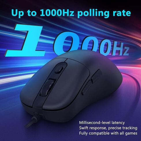Redragon Wired Gaming Mouse, Lightweight, 6 Programmable Buttons, Black in Kuwait