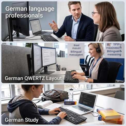 German Keyboard QWERTZ Layout Wired USB,(Not Fading Character) Laptop/PC in Kuwait