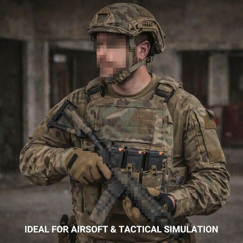 UniPro VE-75 Tactical Vest, Quick Release Adjustable Waist & Shoulder, Triple 7.62 5.56 Mag Pouch, 500D Nylon in Saudi Arabia