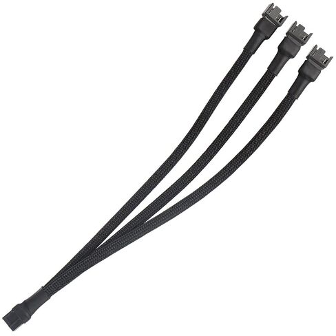 VWEICYY Fan Hub, 1 to 3 Compatible 3PIN/4PIN PC Fans Splitter.PWM Fan Hub for Desktop PC Cooling Fans,Computer DIY, in Kuwait