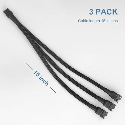 VWEICYY Fan Hub, 1 to 3 Compatible 3PIN/4PIN PC Fans Splitter.PWM Fan Hub for Desktop PC Cooling Fans,Computer DIY, in Kuwait
