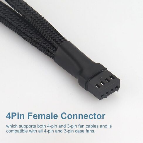 VWEICYY Fan Hub, 1 to 3 Compatible 3PIN/4PIN PC Fans Splitter.PWM Fan Hub for Desktop PC Cooling Fans,Computer DIY, in Kuwait