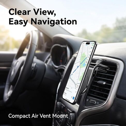 2Pcs Black Universal Phone Holder Clip Car Air Vent Magnetic Mount Holder Bracket for GPS Suporte Celular Car Phone, Vent Clip Phone Holder,Cell Phone Automobile Cradles in Kuwait