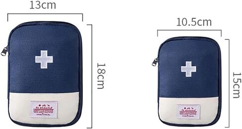 2Pcs Pink - Small First Aid Bag Empty, Empty First Aid Pouch, Mini Portable Medical Bag for Outdoor Camping Hiking Traveling Emergency Bag First Aid Kits Sports and Outdoors（15 * 10.5cm in Kuwait