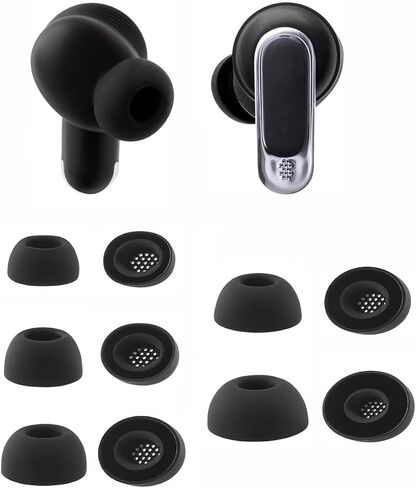 Eartips Compatible with JBL Tour Pro 3 Earbuds, 5 Pairs XS/S/M/L/XL Sizes Soft Silicone Ear Tips Replacement Earbuds Tips, Compatible with JBL Tour Pro 3 5 Pairs Black in Kuwait