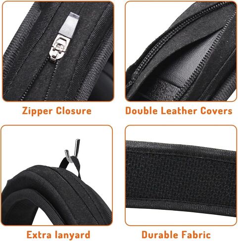 Adhiper Headphone Headband Cushion Cover for Marshall MajorV,MajorIV,Major III,Monitor III,Monitor II Headphones,6mm Thick Softer Head Band Cover for Pressure Relief & Anti-Peeling,with Hanging Loop in Kuwait