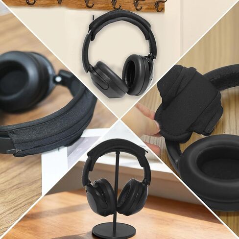 Adhiper Headphone Headband Cushion Cover for Marshall MajorV,MajorIV,Major III,Monitor III,Monitor II Headphones,6mm Thick Softer Head Band Cover for Pressure Relief & Anti-Peeling,with Hanging Loop in Kuwait