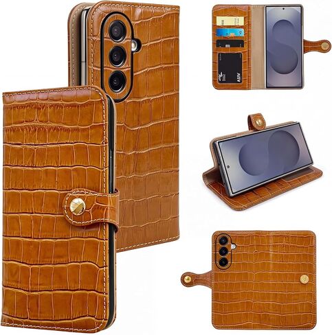 for Samsung Galaxy Z Fold 8 Ultra Wallet Case Croc Texture Leather in Kuwait