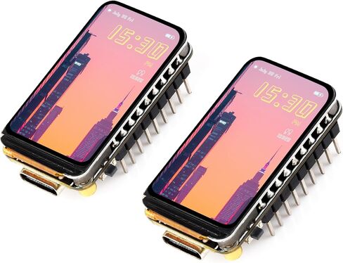 (2PCS) ESP32-S3 1.47inch LCD Display Development Board with Pre-Soldered Header, 172x320 Pixel, 262K Display Color, Supports 2.4GHz Wi-Fi/BLE 5, 240MHz LX7 Dual-Core Processor, ESP32 with Display in Kuwait