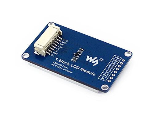 1.8inch LCD Display Module 128x160 Pixels Embedded Controller Communicating via SPI Interface. RGB, 65K Display Color with Examples for Raspberry Pi/Jetson Nano/Arduino in Kuwait