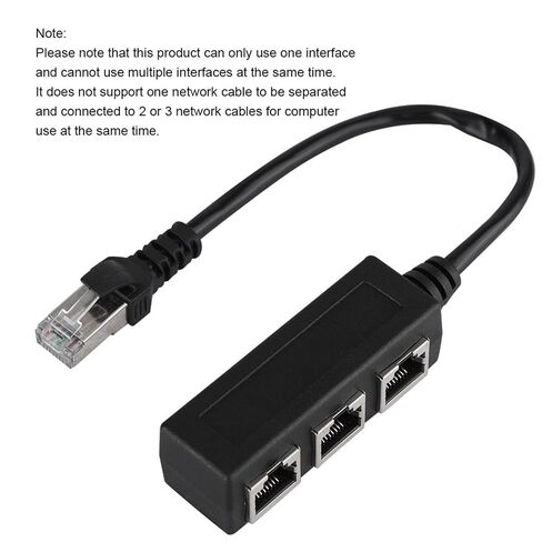 Ethernet Extension Cord, 1 Male to 3 Female Port Splitter in Kuwait