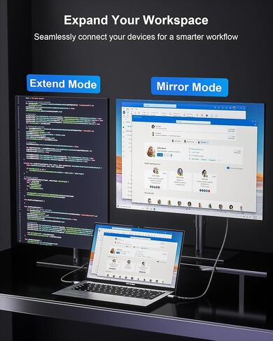 8K USB C to HDMI Cable 3.3FT - 8K@60Hz 4K@120Hz, Thunderbolt 3/4 Compatible in Kuwait