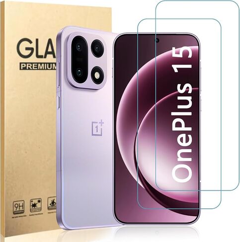 ottpluscase [2 Pack Screen Protector for OnePlus 15 (6.78 Inch), Full Coverage 9H Tempered Glass Film, HD Clarity Scratch Resistant, Anti-Fingerprint, Bubble-Free for One Plus 15 5G Screen Protector in Kuwait