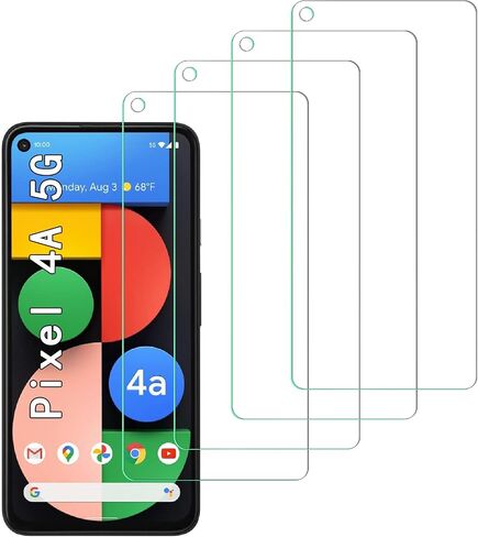 [4 Pack] Tempered Glass Screen Protector for Google Pixel 4a 5G in Kuwait