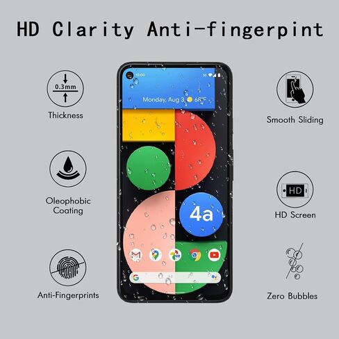 [4 Pack] Tempered Glass Screen Protector for Google Pixel 4a 5G in Kuwait