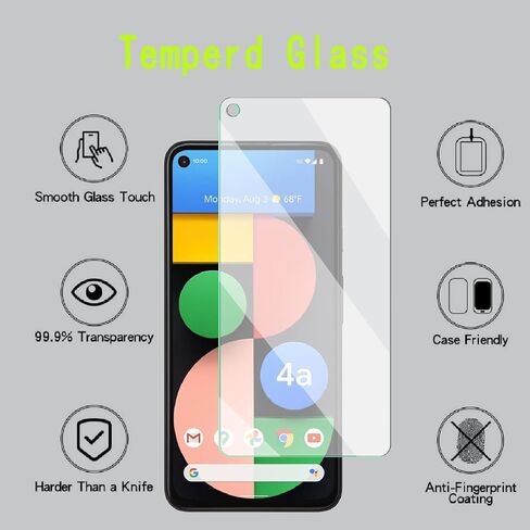 [4 Pack] Tempered Glass Screen Protector for Google Pixel 4a 5G in Kuwait