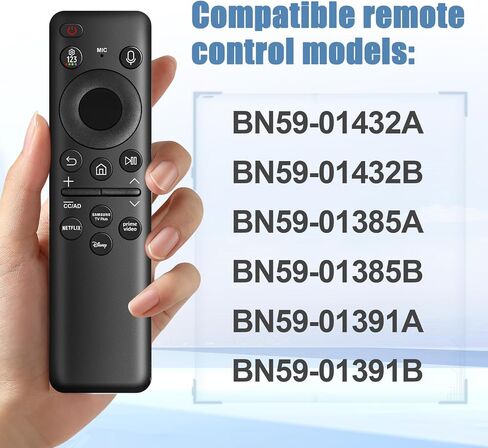 BN59-01432A Solar Voice Remote Control for Samsung TVs, Smart Voice TV Remote Replacement with Bluetooth Rechargeable, Eco-Friendly Solar Charging, Compatible with 4K/8K UHD in Kuwait