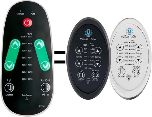 Replacement Remote Control for Dometic Fan-Tastic Vent Roof Vent 7350 6350 in Kuwait