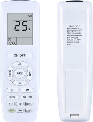 YAP1F New Replacement Remote Controller Fits GREE A/C Air Conditioner YB1F2 YB1FA YAP1FF GWHART12SA GWHART09SA GWART12SA GWART09S GWART12S GWART18S GWART24S GWART36S2 GWHART36S2 in Kuwait