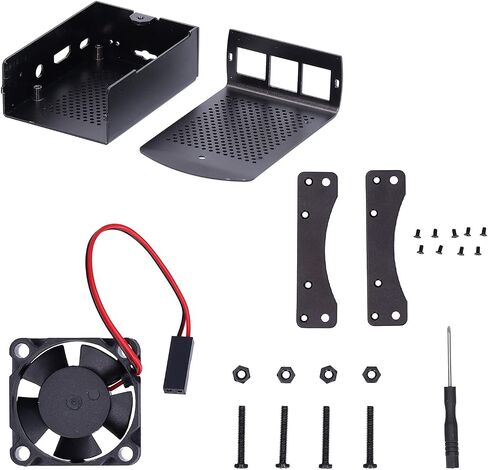 Fafeicy Aluminum Alloy Cooling Case with and Heat Dissipation Design for 2 3 B+ (with Fan) in Kuwait