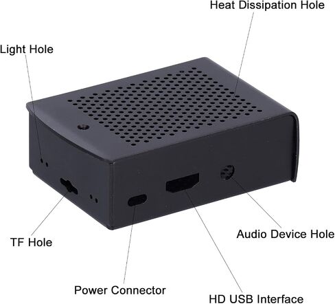 Fafeicy Aluminum Alloy Cooling Case with and Heat Dissipation Design for 2 3 B+ (with Fan) in Kuwait