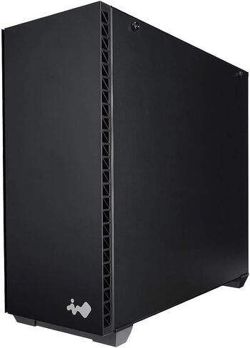 InWin 216 Black Mid Tower Case with Metal Side Panel, MB Up to E-ATX, 7 PCI-E Slots, GPU Support Up to 380mm, Radiator Up to 360mm, 1Fan Included in Kuwait