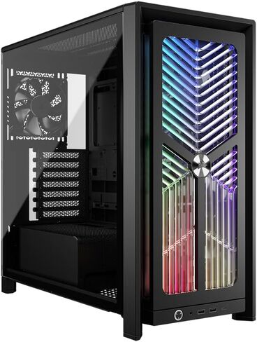 Corsair Case Power Supply Combo - Frame 4000X RS, Black Mid-Tower Computer Case Bundle with RMX Shift Series RM1200x Shift Fully Modular 80PLUS Gold ATX Power Supply in Kuwait