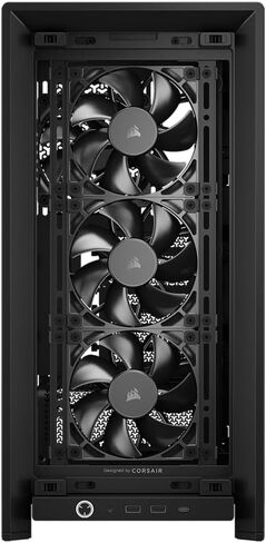 Corsair Case Power Supply Combo - Frame 4000X RS, Black Mid-Tower Computer Case Bundle with RMX Shift Series RM1200x Shift Fully Modular 80PLUS Gold ATX Power Supply in Kuwait