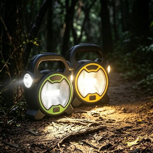 2 Pack Handheld Flashlights, Portable COB LED Work Light, Super Bright Tactical Flashlight for Camping Car Repair Emergency, Flashlights High Lumens for Outdoor Hiking Power Outages in Kuwait