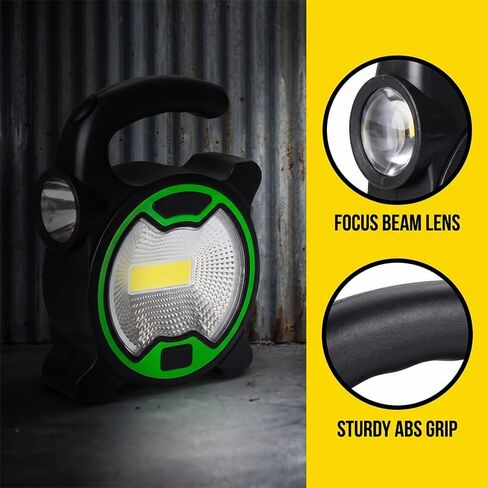 2 Pack Handheld Flashlights, Portable COB LED Work Light, Super Bright Tactical Flashlight for Camping Car Repair Emergency, Flashlights High Lumens for Outdoor Hiking Power Outages in Kuwait