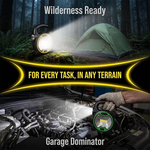 2 Pack Handheld Flashlights, Portable COB LED Work Light, Super Bright Tactical Flashlight for Camping Car Repair Emergency, Flashlights High Lumens for Outdoor Hiking Power Outages in Kuwait