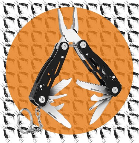 2PCS Bovgero Mini Multitool Pliers 15 in 1, Handmade Multi Tool Plier, Premium Keychain Multitool, Small Multi-tool, Birthday Fathers Day Gift for Men Him Husband Boyfriend Father Handyman in Kuwait