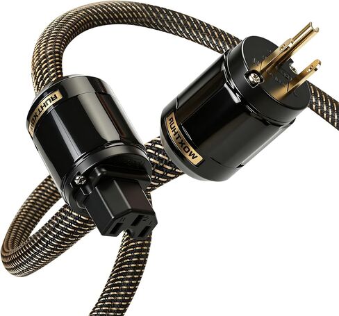 Audiophile Power Cable,5N OFC Nylon Braided HiFi Power Cord in Kuwait