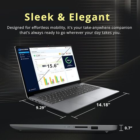 Lenovo Ideapad 15.6" Everyday Laptop, 128GB SSD, AMD Athlon Silver 7120U, Anti-Glare Display, Win 11 with Copilot AI, Numeric Keypad, Long Battery Life in Saudi Arabia