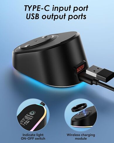 Charging Dock for Logitech G502/G502X/G502X Plus Lightspeed, G Pro X Superlight 2 DEX/Superlight 2/1, G703, G903, G403 Lightspeed and G PRO Computer Mice, Wireless Mice Charging Dock with RGB Light in Kuwait