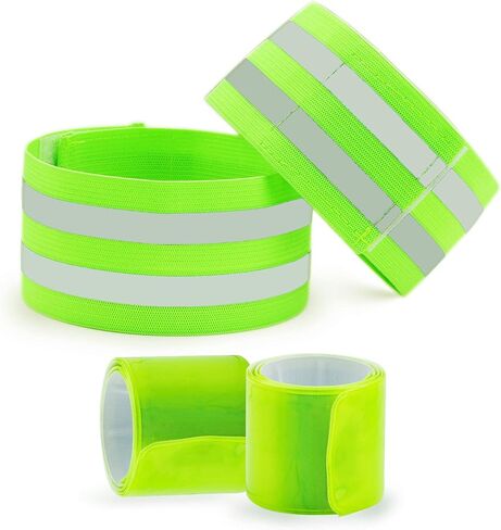 4PCS Reflective Running Gear, High Visibility Bands for Wrist Ankle Arm Leg in Kuwait
