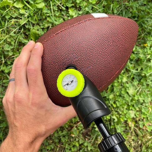 Franklin Sports Ball Pump + Pressure Gauge with Needle - Perfect Pump Hand Pump for Sports Balls - Air Inflation Pump for Soccer, Basketballs + More, Black in Kuwait