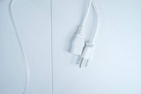 [UL Listed] OMNIHIL White 30 Feet Long AC Power Cord Compatible with Optoma PRO260X DLP Projector in Kuwait