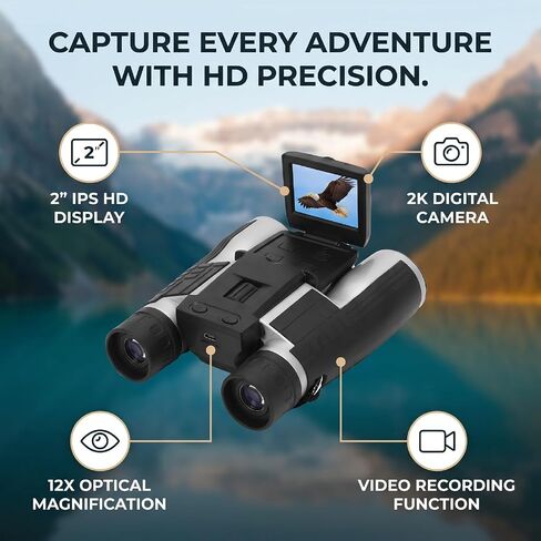 12X32 Magnification Digital Binoculars with 2K Camera in Kuwait